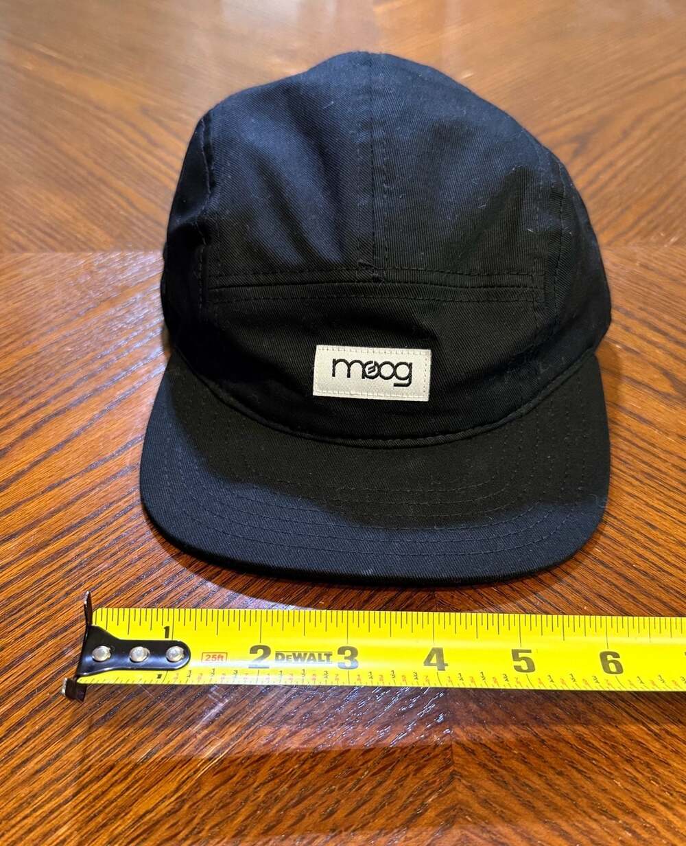 Moog Music Inc. 5-Panel Camper Hat Black Adjustable Strapback